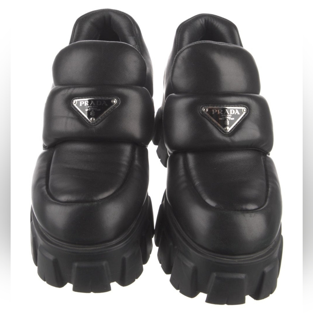 Prada Soft Padded Nappa Leather Loafers